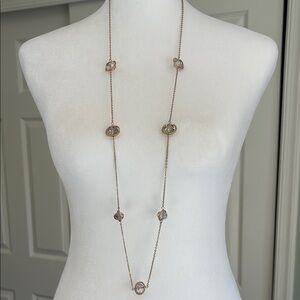 Gold and Silver Minimalist Necklace with Decorative Elements